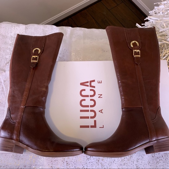 LUCCA LANE Sashya Leather Riding Boots - Picture 3 of 4